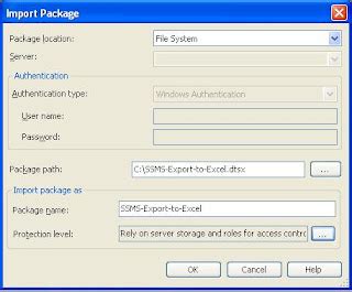 how to import sql packages